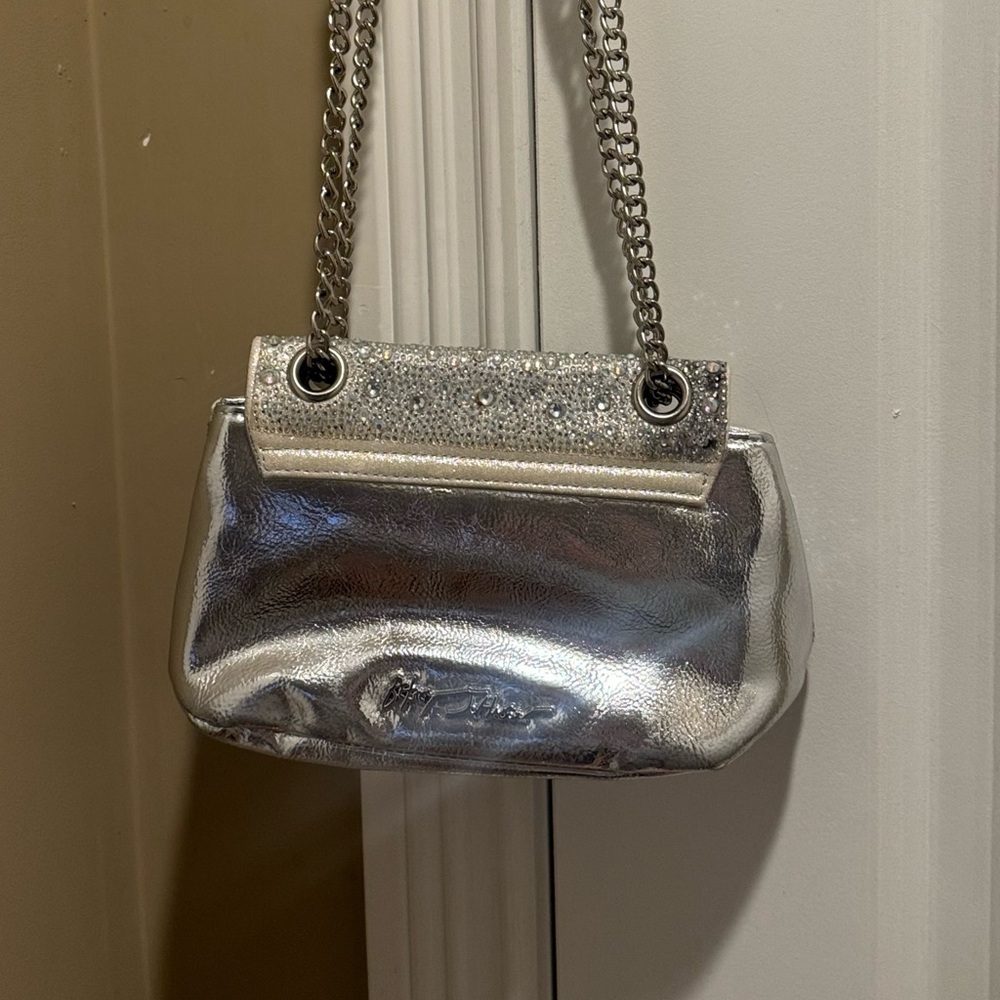 Silver Heart-Embellished Women's Bag - Picture 8 of 12